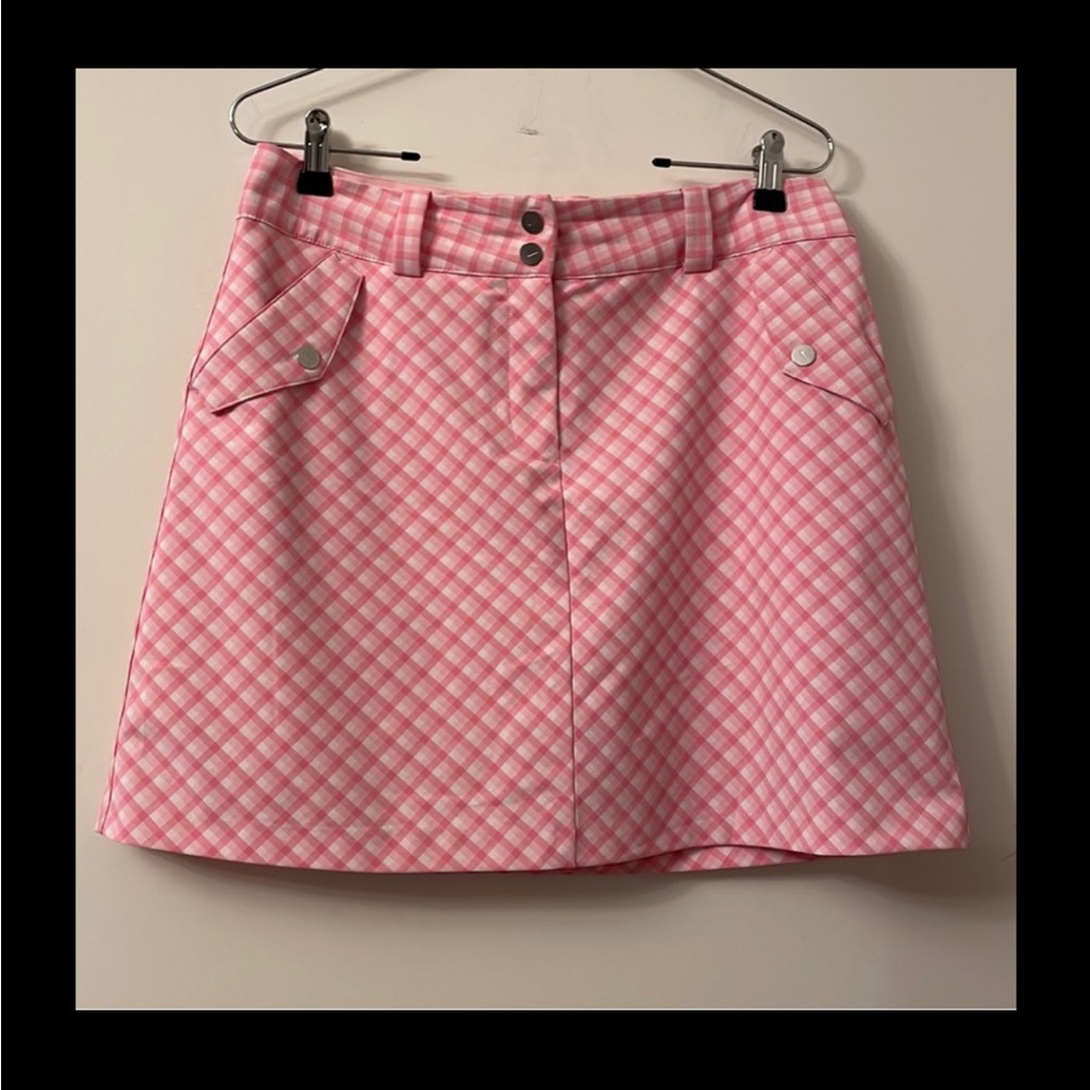 Nike Dri Fit Golf  Women Gingham Skort